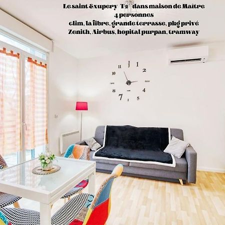 T2 Ds Villa-Terrasse-Clim-Pkg-Meet- Zenith-Odyssud Toulouse Exteriör bild